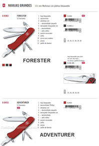 COUTEAUX POLYVALENTS FORESTER ADVENTURER Victorinox