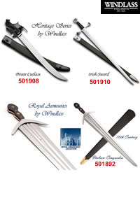 SPADE CUTLASS IRISH CINQUEDEA Windlass