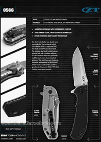 0566 FLIPPER TACTICAL FOLDING KNIVES ZeroTolerance